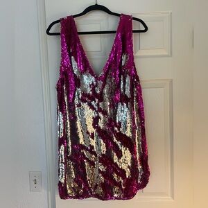 Free People Sequin Mini Dress